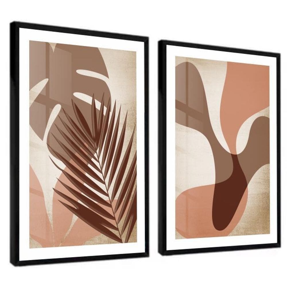 Quadros Decorativos Moldura Jogo Minimalista Rose