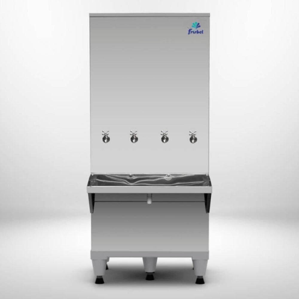 Bebedouro Industrial Coluna 200 Litros Ra20 Frisbel Bebedouro Inox 220V