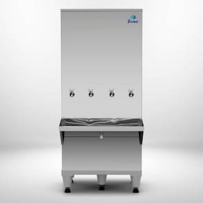 Bebedouro Industrial Coluna 200 Litros Ra20 Frisbel Bebedouro Inox 220V