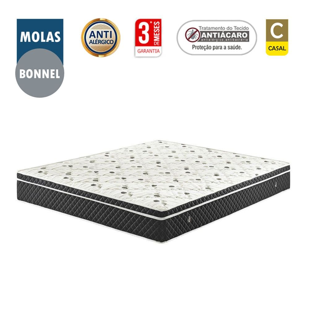 Colchão Mola Bonnel Casal  24x138x188