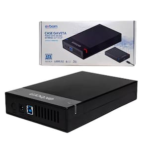 Case Externo para HD/SSD SATA | Suporta até 10TB | Conexão USB 3.0 | Transferência Rápida 6Gbps | Compatível com Vários Sistemas