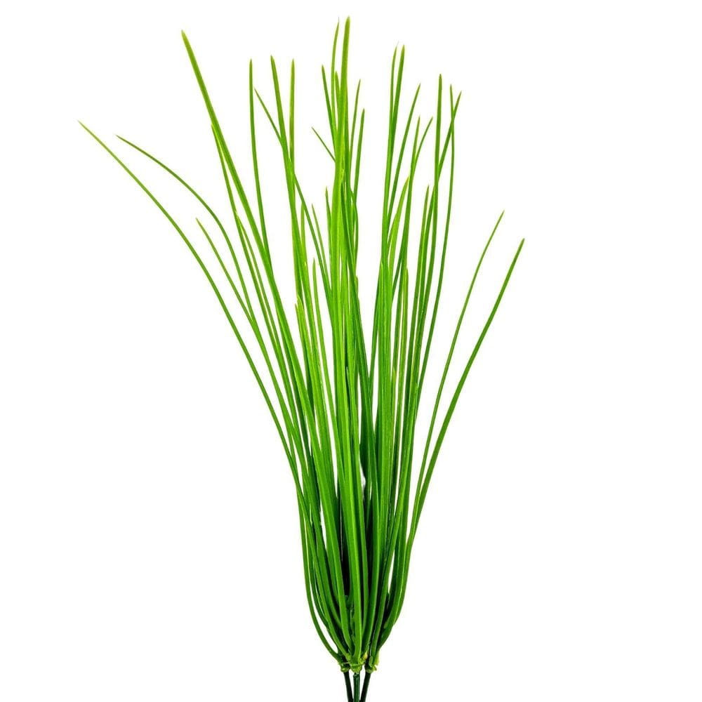 Capim Verde Folhagem Silicone 47X15Cm Planta Artificial