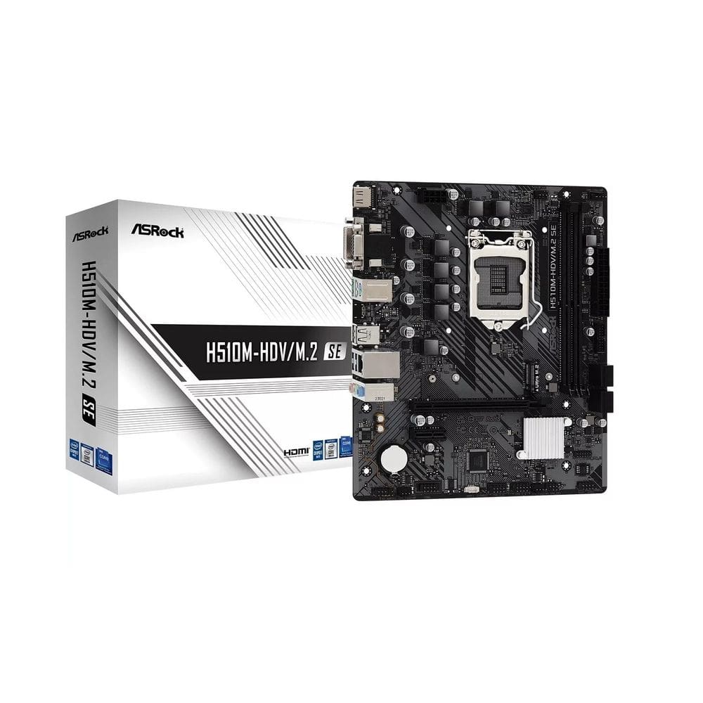 Placa Mae Intel 1200 H510m Hdv M.2 Se 2xddr4 Hdmi dvi vga
