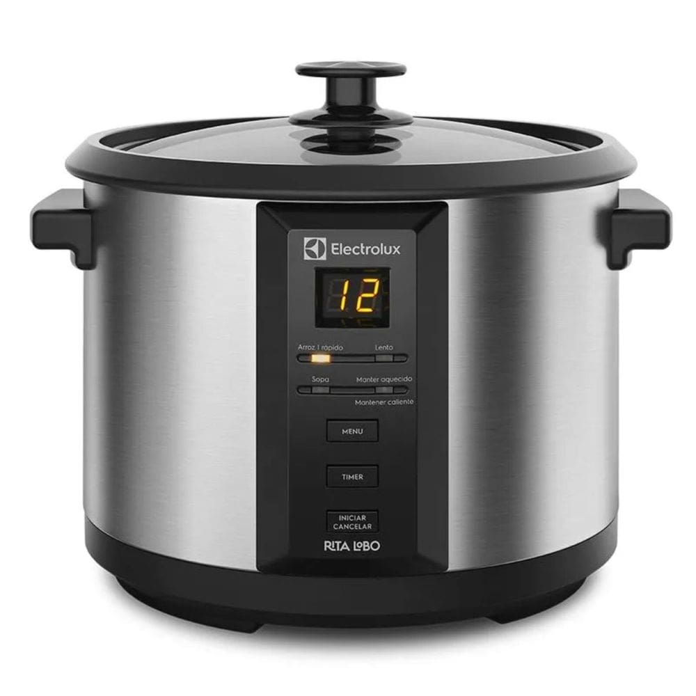 Panela Elétrica Arroz Refogados Sopas 1,8L Experience Painel Led Digital Programável 630w Electrolux