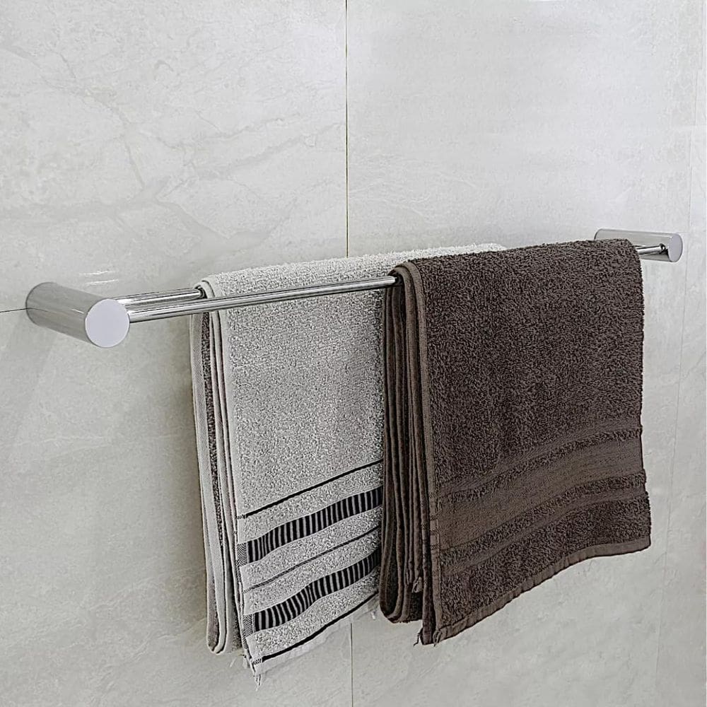 Toalheiro Porta Toalha Duplo 80cm para Banheiro Inox 304 Linha Paris - Pa2010