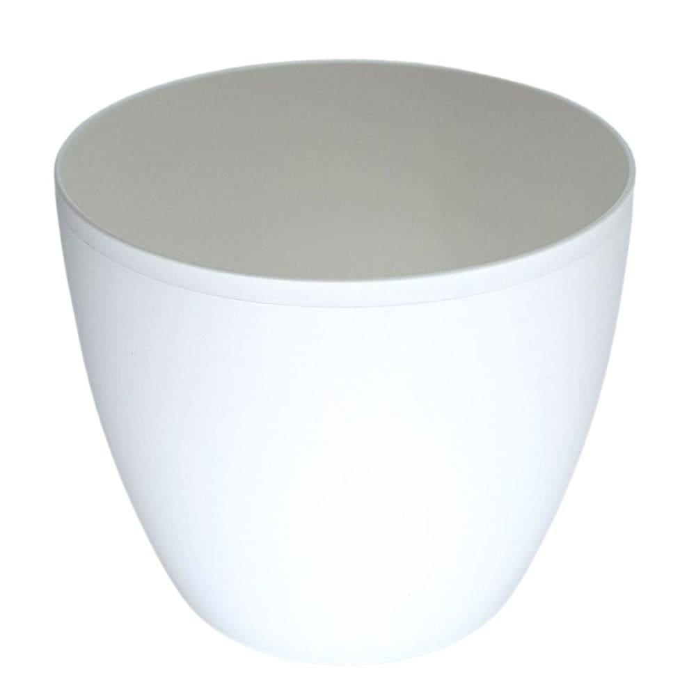 Vaso Cachepot Redondo Oxford (11x10) Cor Branco OKLA