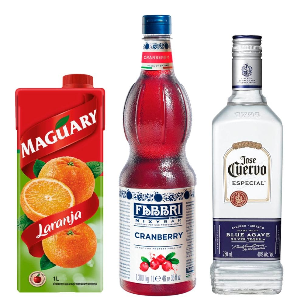 Combo para Coquetel Tequila Sunrise