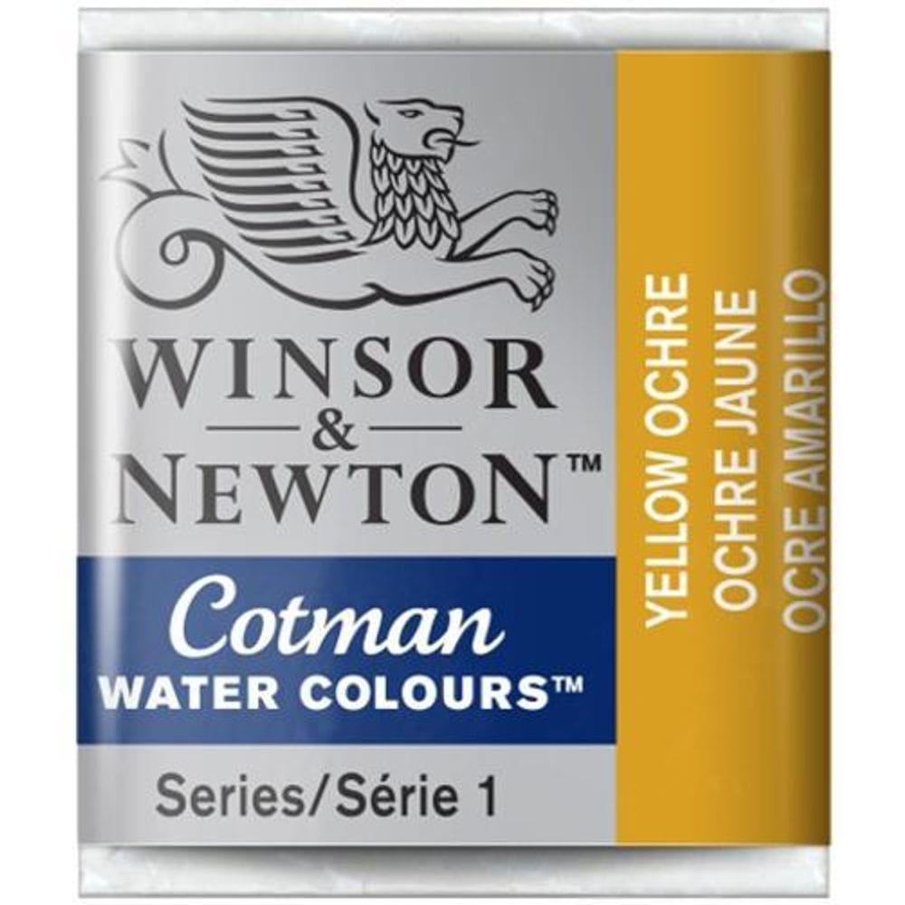 Aquarela Cotman W&N Yellow Ochre Half Pan 744