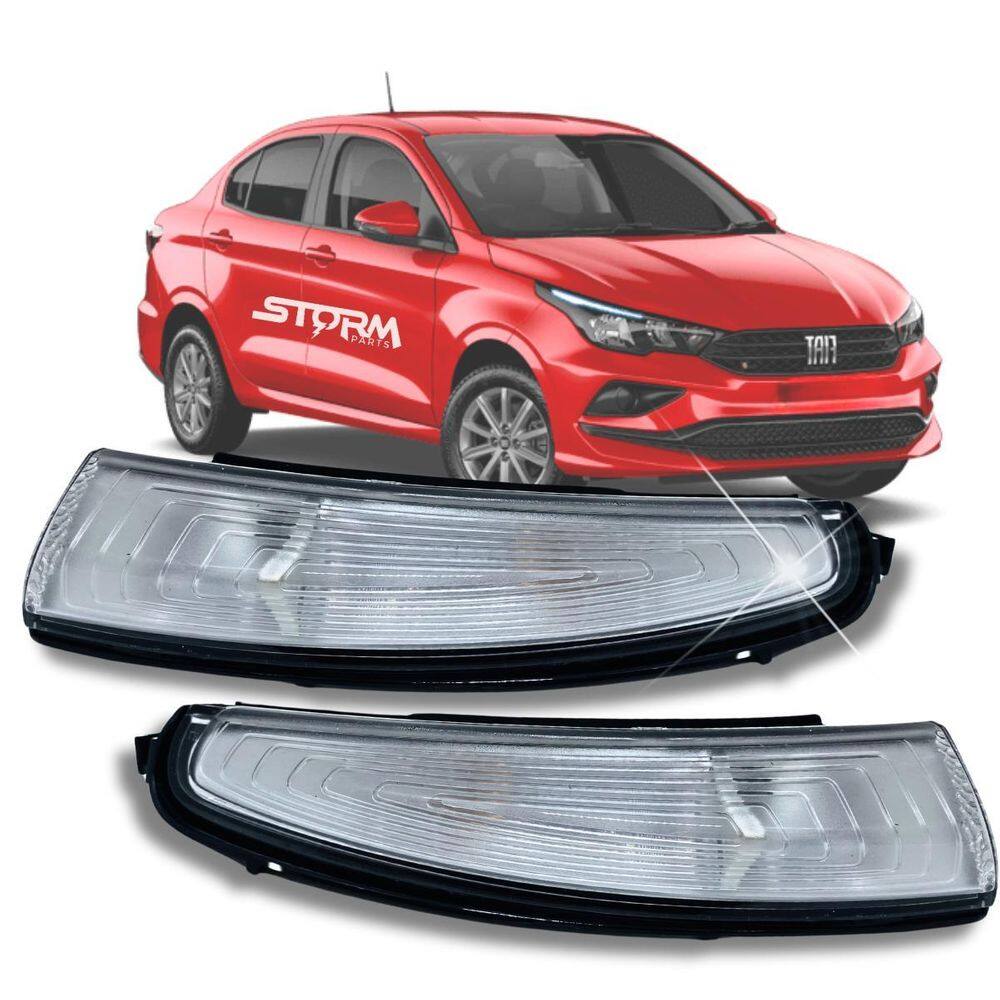 Par Lanterna Seta Sinal Retrovisor Fiat Cronos 2017 A 2024