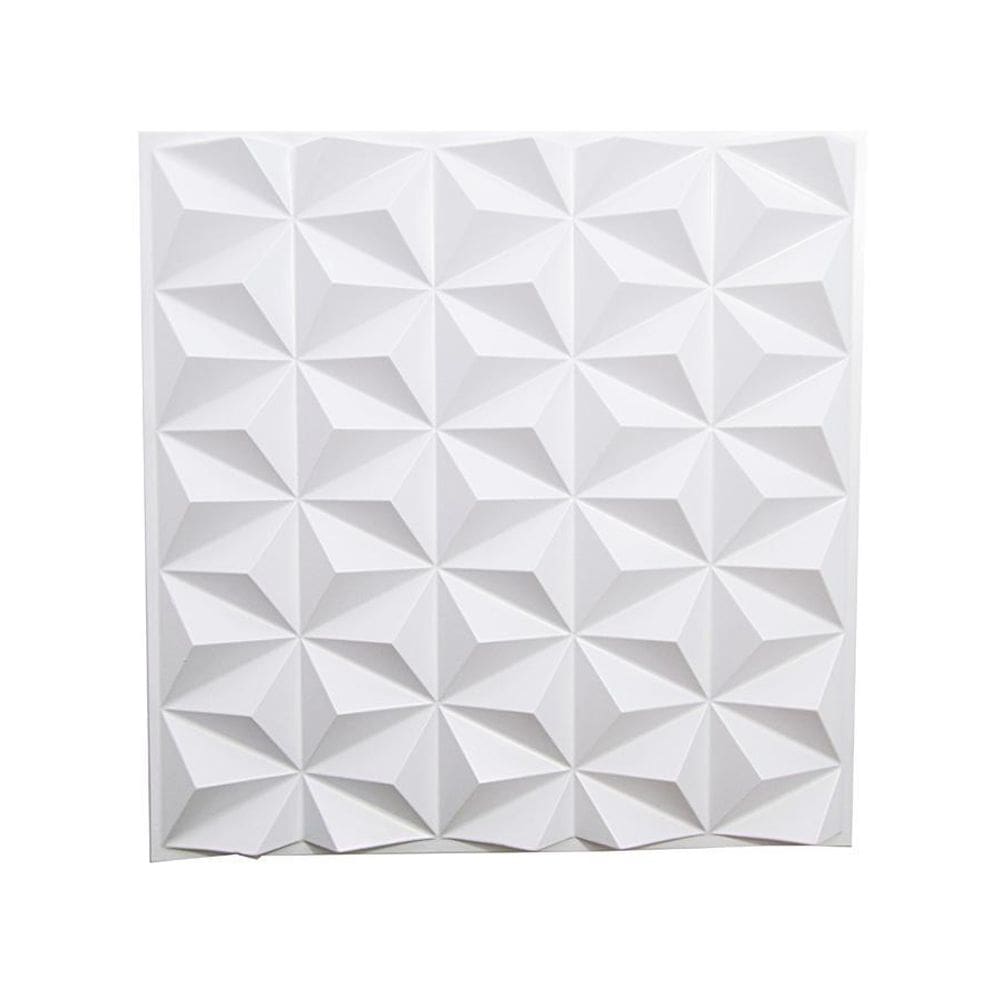Kit 5 Placas Revestimento Parede Pvc 3D Relevo Triangulos