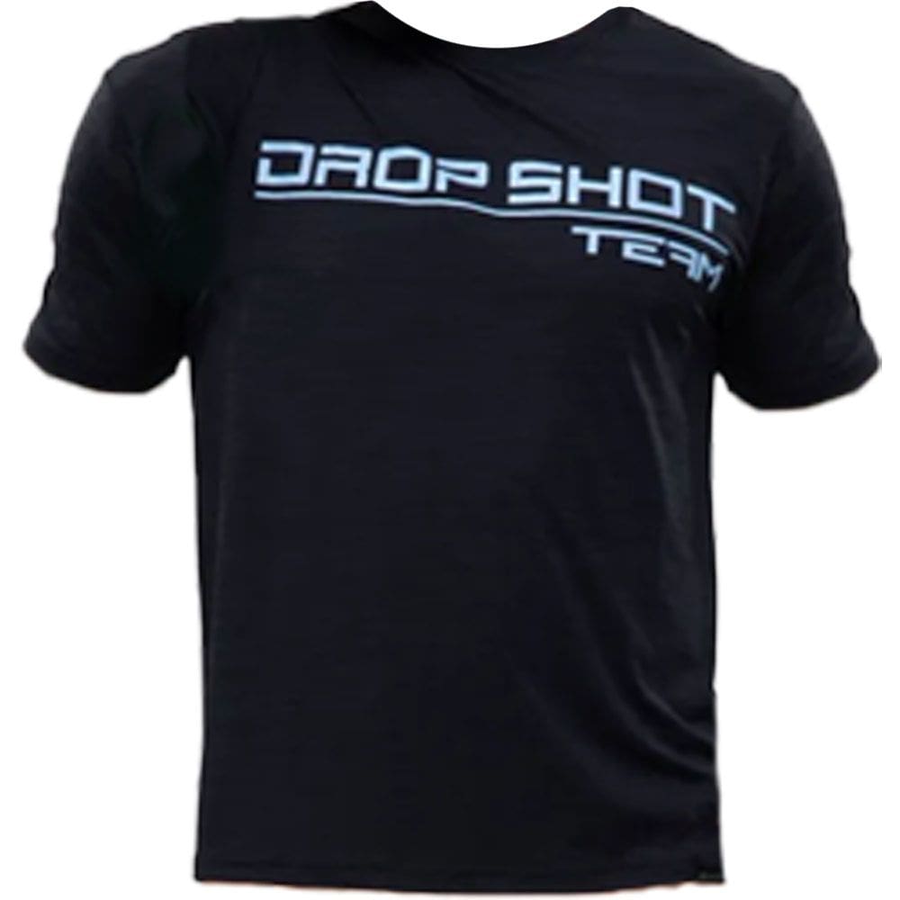 Camiseta Drop Shot Team 3.0 Preta e Azul Masculina