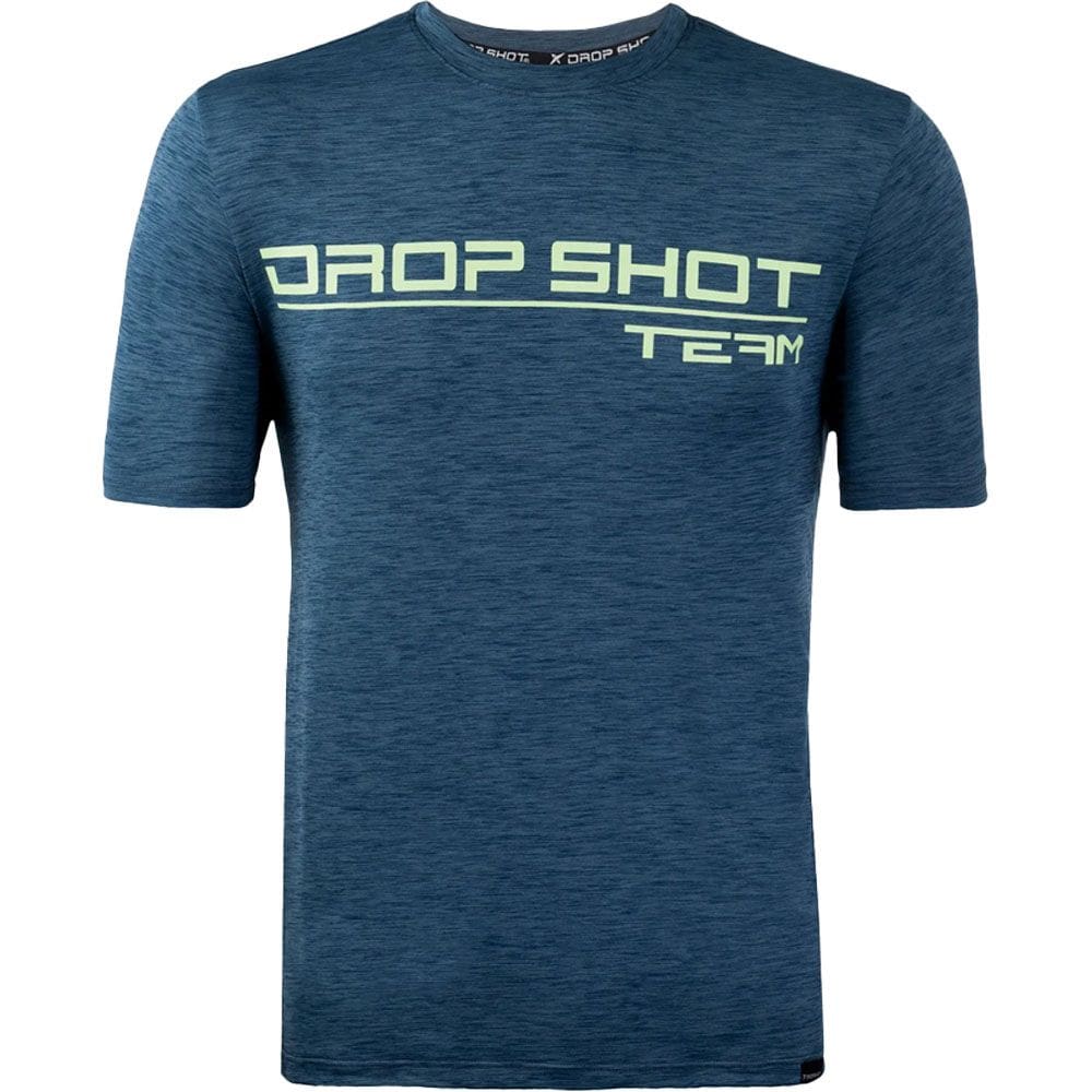 Camiseta Drop Shot Team 3.0 Azul Pátria e Verde Masculina