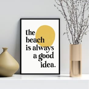 Quadro The Beach Is Always A Good Idea 24X18Cm