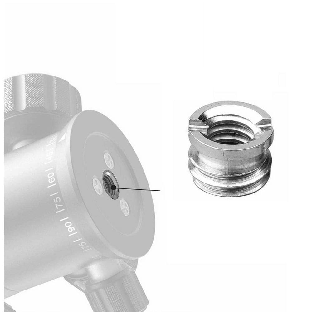 Adaptador E Bucha Redutora 1/4` 3/8` Tripés, Monopés E