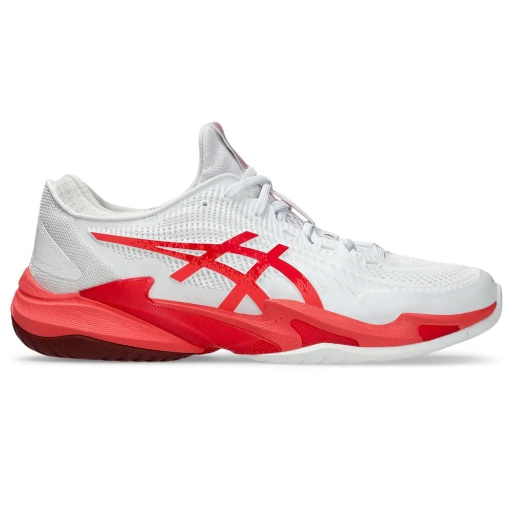 Tênis Asics Court FF 3 Novak Branco e Vermelho Masculino