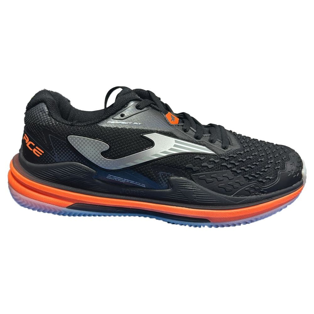 Tênis Joma Ace Clay Preto e Laranja Masculino