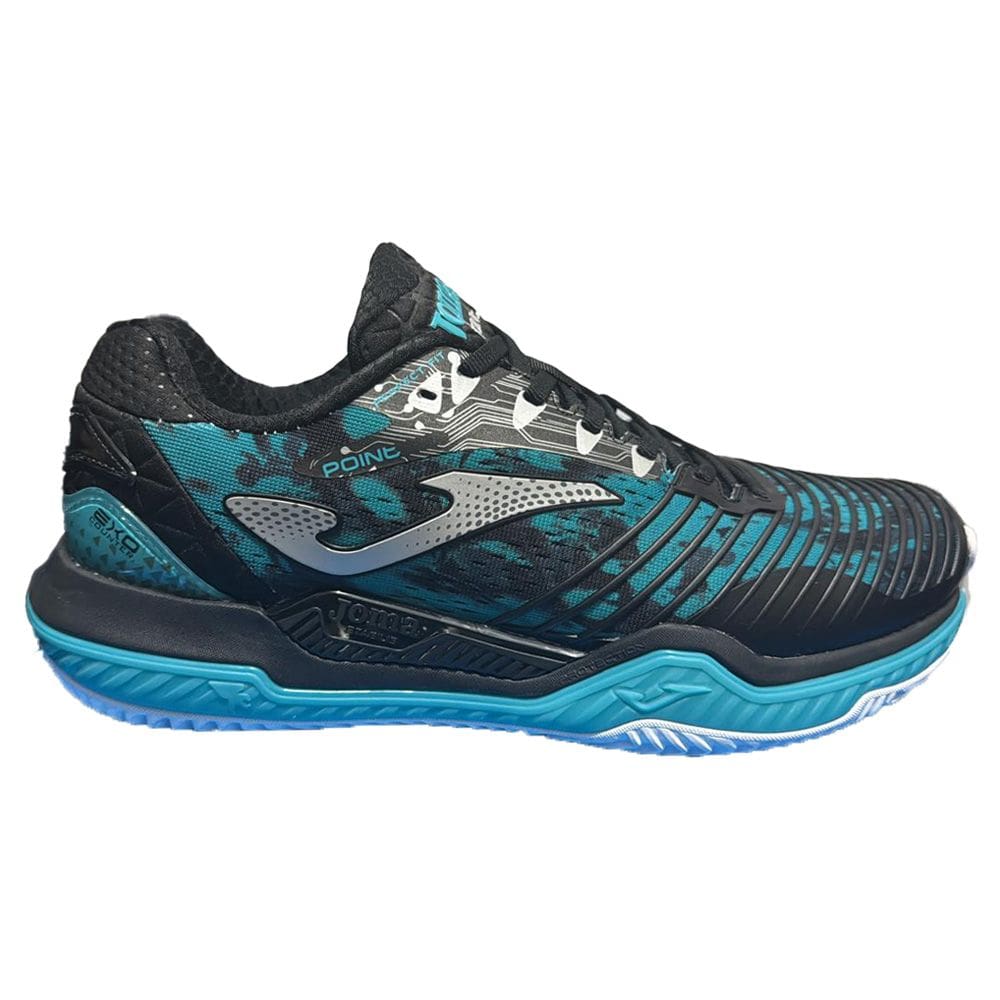 Tênis Joma Point Clay Preto e Turquesa Masculino