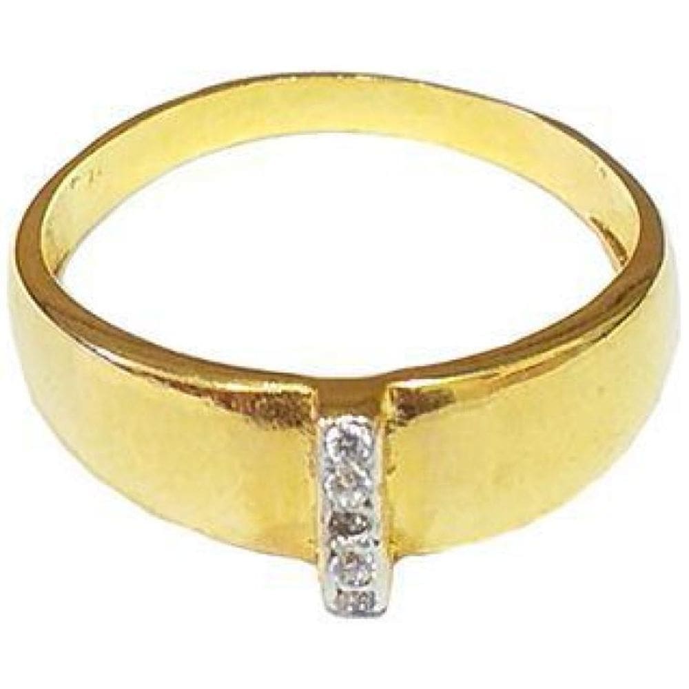 Anel Armazem Rr Bijoux Cristais Dourado