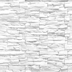 Papel De Parede Adesivo Pedra Branca - 3,0M
