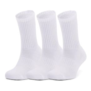 Meia Under Armour Cano Alto Core Crew Com 03 Pares Branca