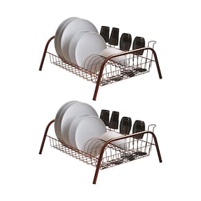 Kit 2 Escorredores de Louças Cama Isabela com Porta Copos Cobre