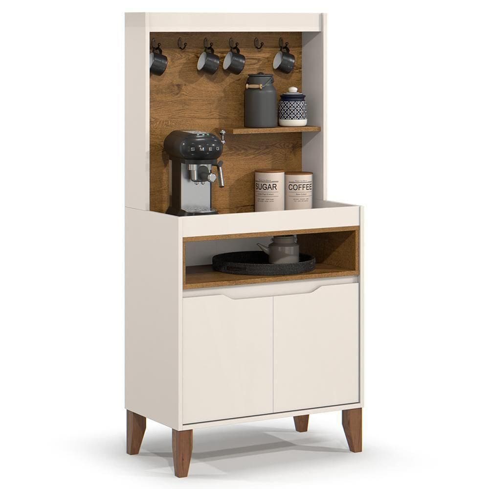 Armário Multiuso Cantinho Do Café 71cm Flow Off-freijó - Ej Móveis