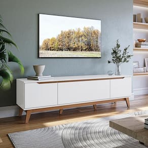 Rack Kappesberg 3 Portas Branco 180cm