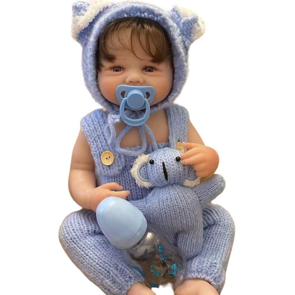 Bebe Reborn Menino Todo Em Silicone De Vinil Macio Artesanal Realista