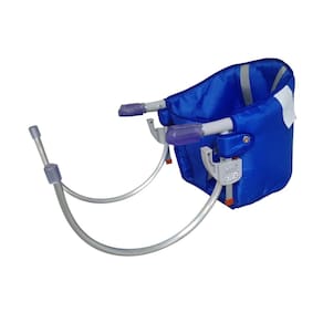 Cadeira Bebe Alimentacao Dobravel Suspensa Portátil Azul