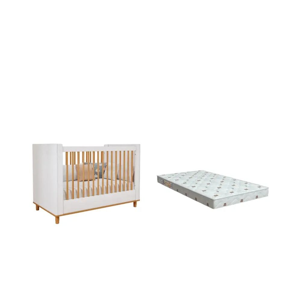 Berço Bebe MDF Dorabelly Cake + Colchão 