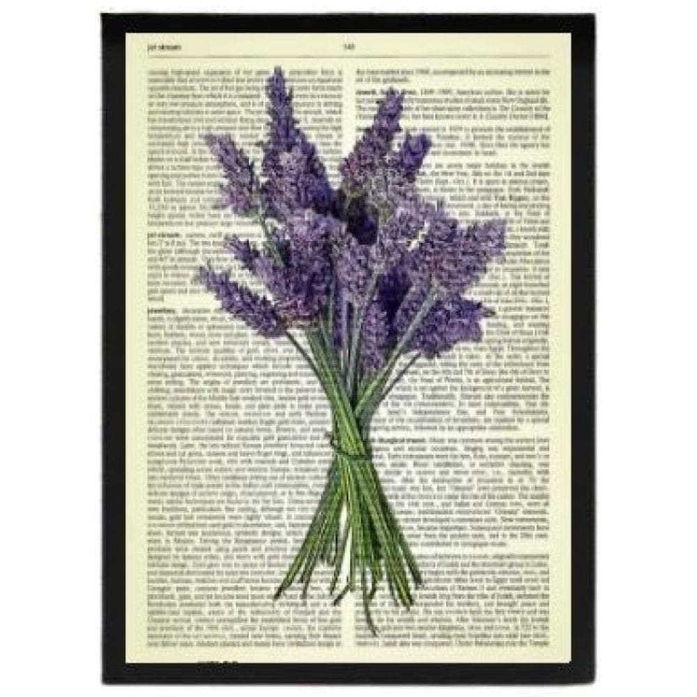 Quadro Decorativo Lavanda 33X24Cm - Com Vidro