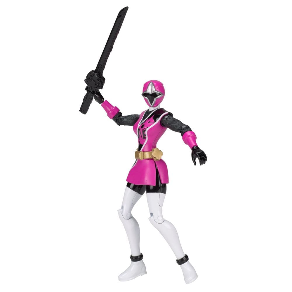 Boneco de ação Power Rangers Ninja Steel Pink Ranger 13 cm