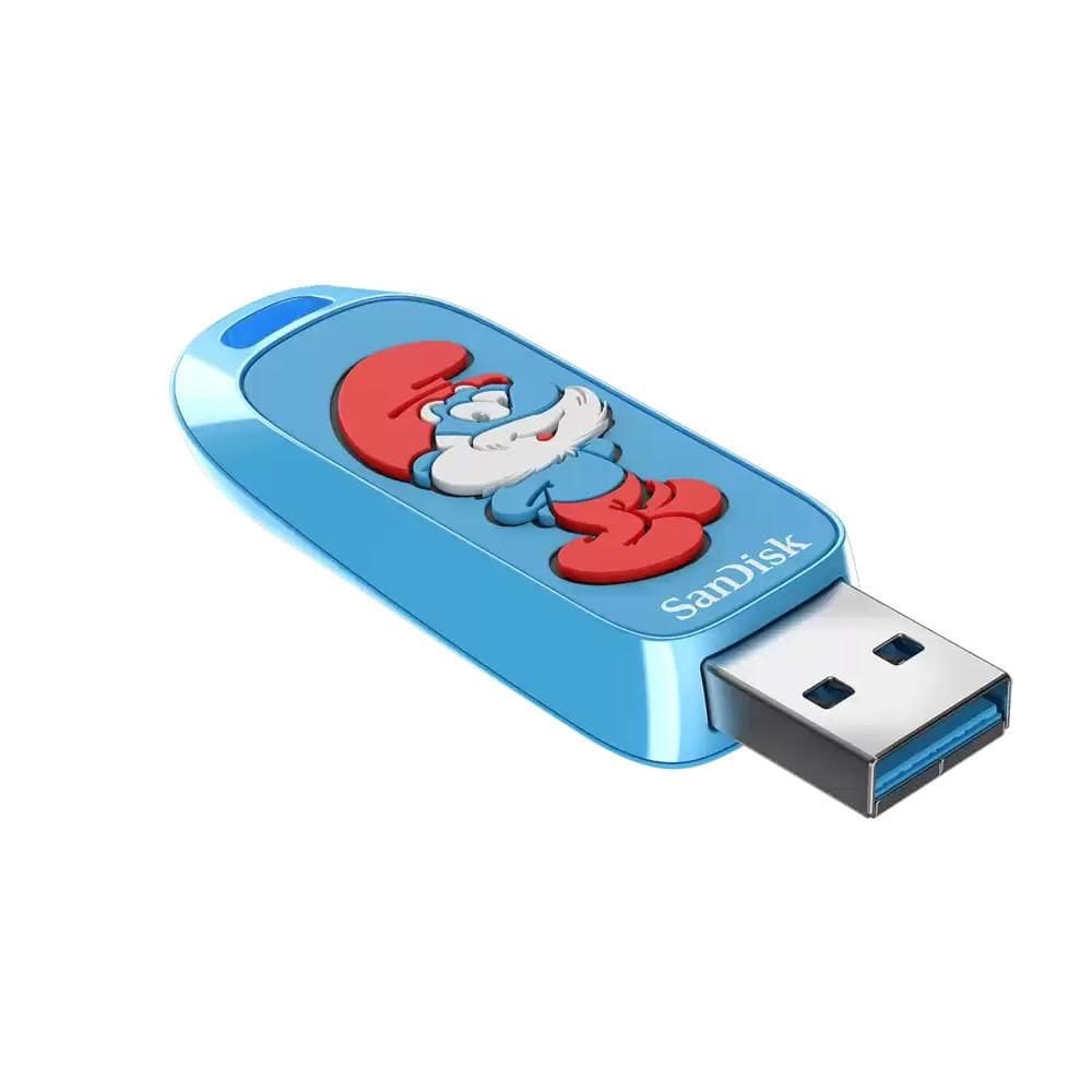 Pen drive 128GB USB 3.2 Sandisk Smurf Edition, SDCZIS-128G-G46