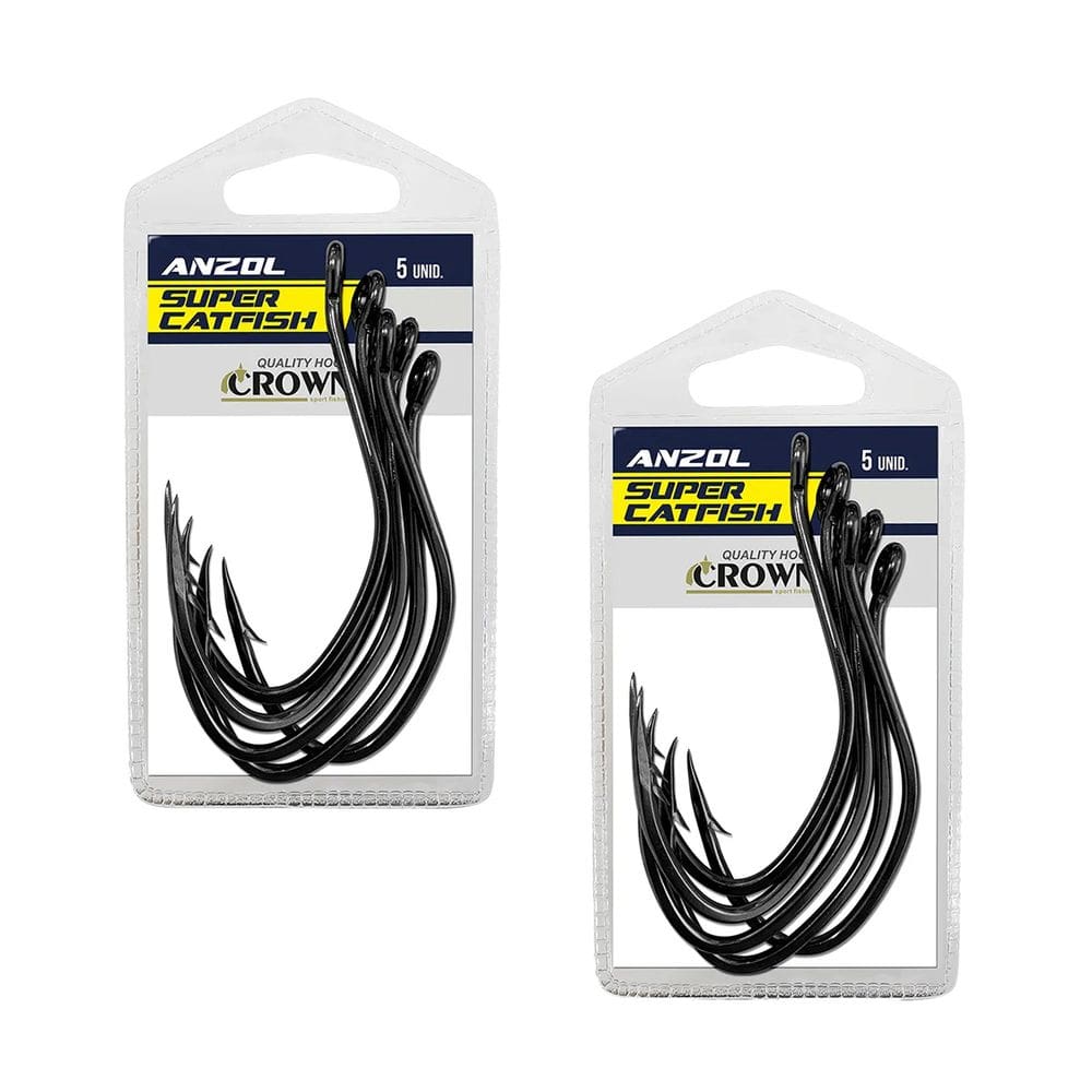 Anzol Crown Super Cat Fish Piraiba Pirara Jau Aço Carbono 10/0 12/0 10UN