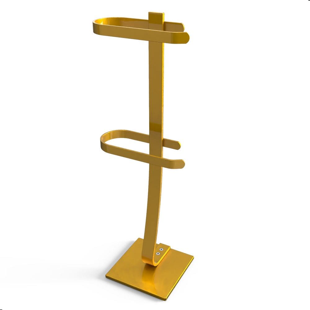 Porta Papel Higiênico de Chão Suporte Papeleira Dourada.D
