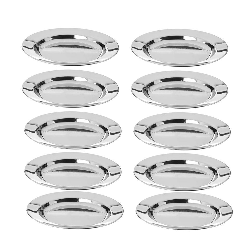 Prato Fundo Aço Inox 22cm Buffet Escola Restaurante Bar 10un