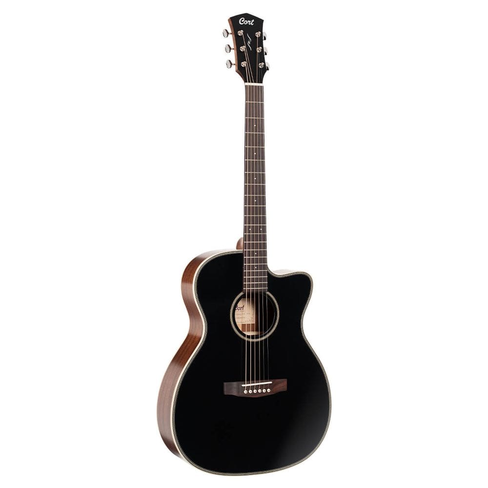 Violão Cort Elétrico Orchestra Sólido Oc4 Black Satin Gloss