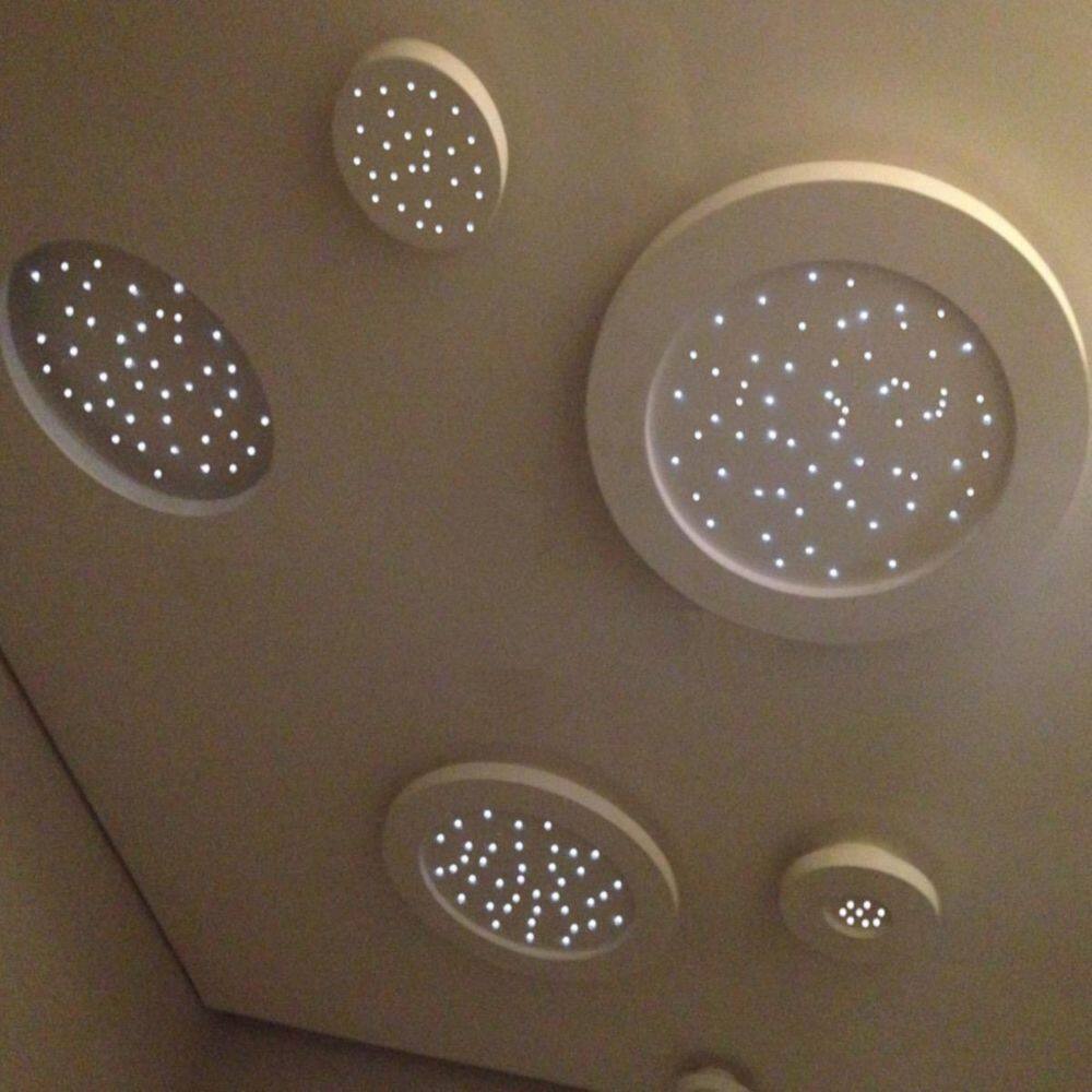 Kit Iluminação Noite Estrelada Kit Fibra Ótica 150 Rgb Misto