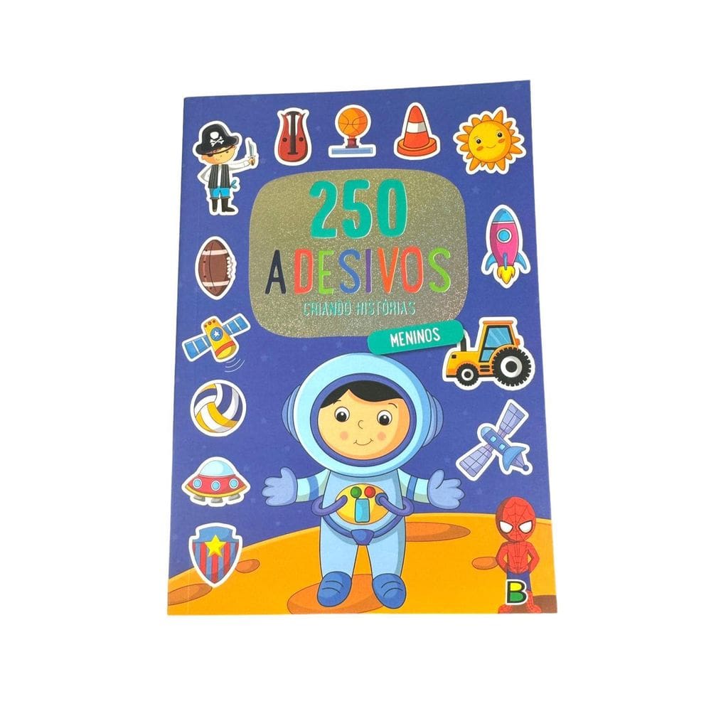 Livro Infantil 250 Adesivos Para Meninos Criando Histórias