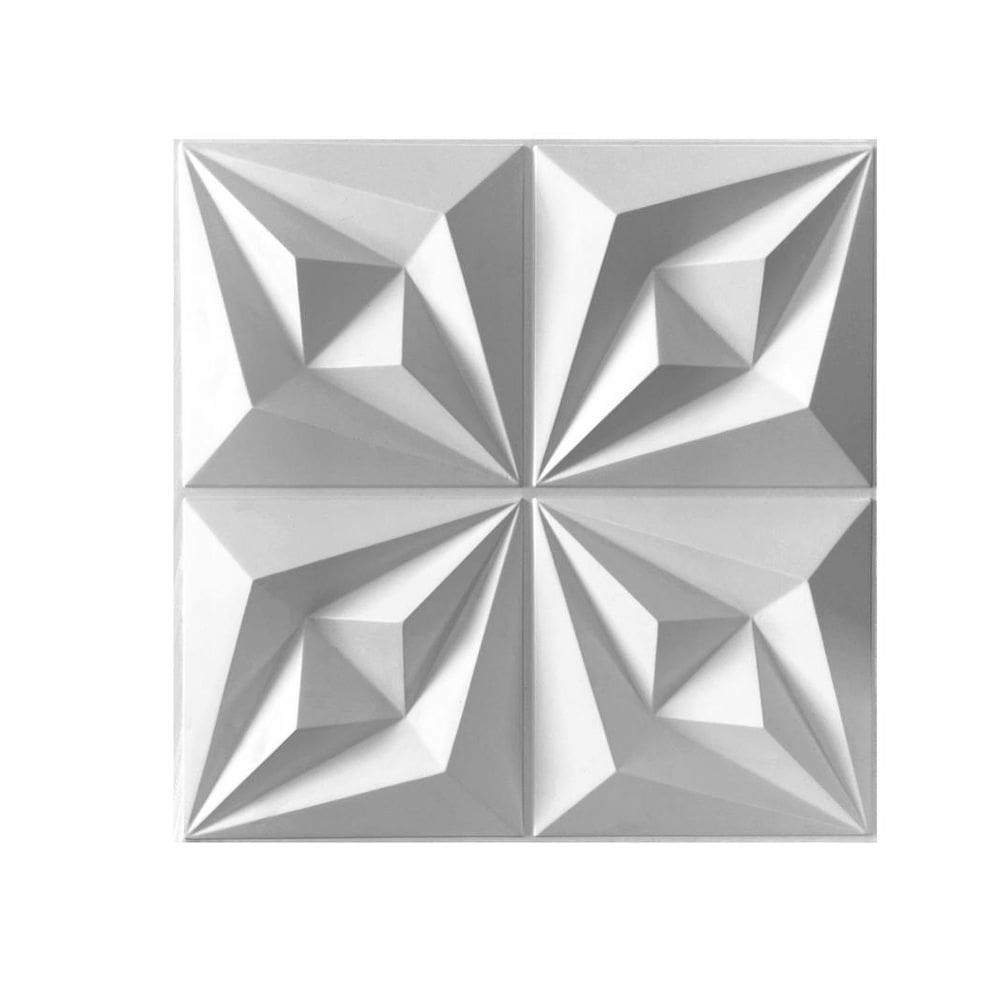 Kit 32 Placas Revestimentos 3D Decorativas 0,5Mm Origami