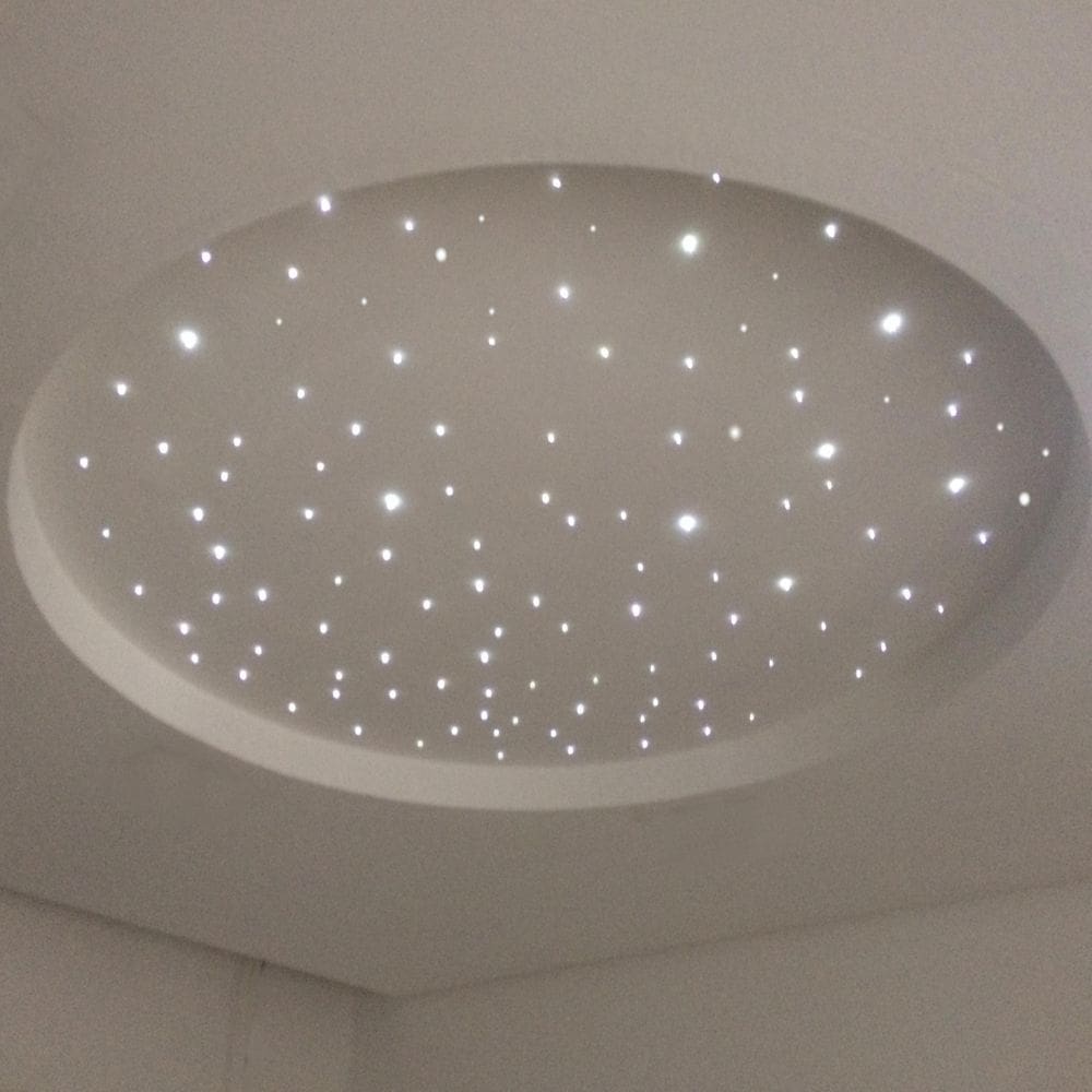 Kit Fibra Ótica 150 Branco Misto Noite Estrelado Quarto Teto