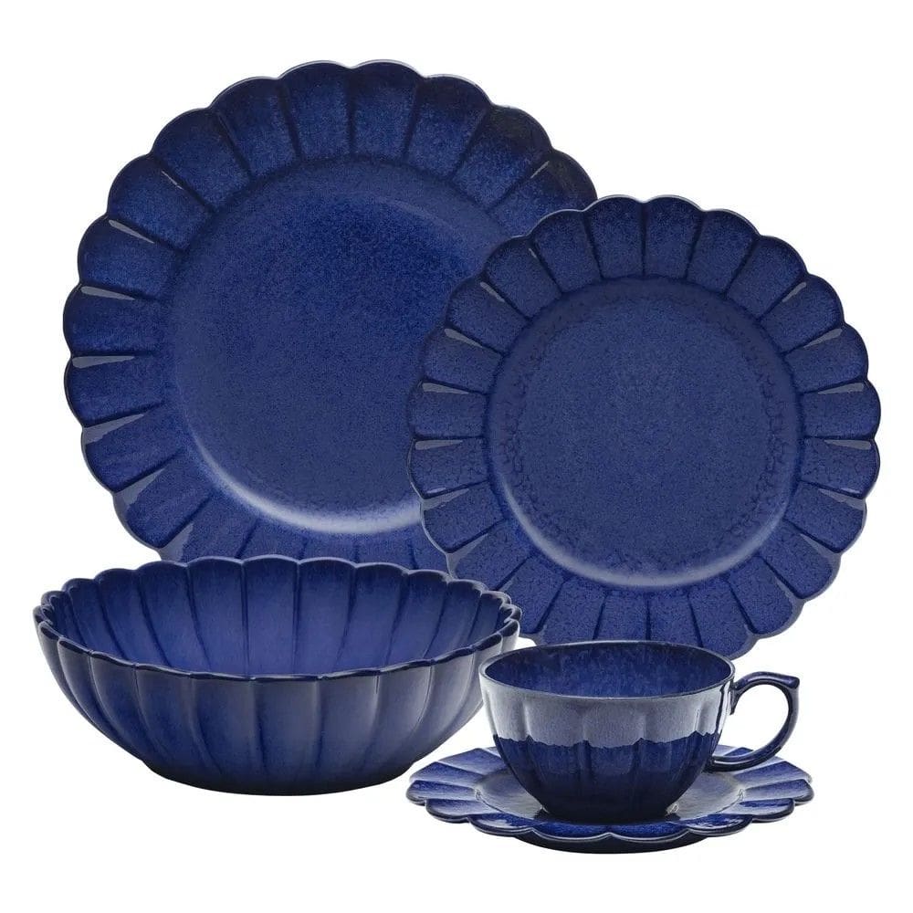 Aparelho de Jantar 30 Peças Flora Amor-Perfeito Oxford