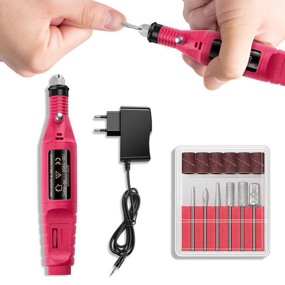 Kit 30 Lixadeira De Unha Elétrica Acrigel Portátil