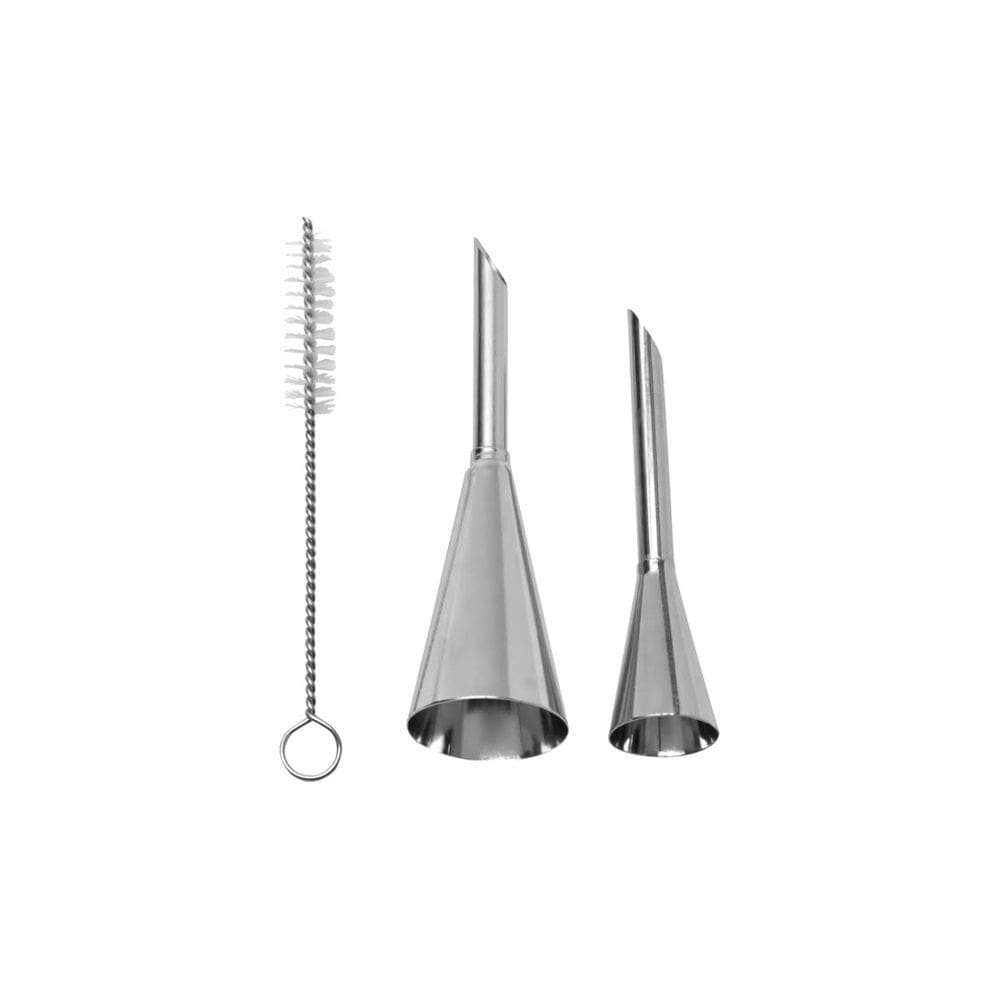 Bico de Confeitar Bolo Torta Inox e Escova Padaria Doceria