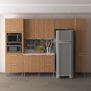 Cozinha Completa Modulada 5 Peças com Balcão com Tampo Multimóveis CR20451