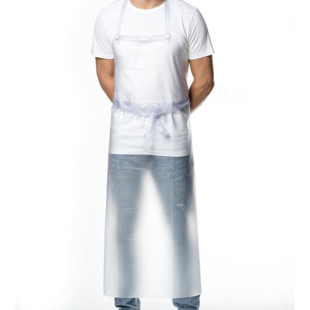 Avental Impermeavel Longo Transparente Silicone Unissex