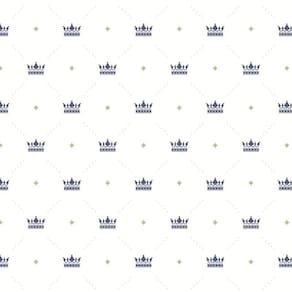 Papel Parede Branco Com Coroa Adesivo Infantil Bebê Quarto
