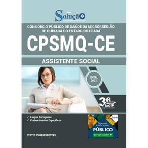 Apostila CPSMQ CE - Assistente Social 2021 - Editora Solução