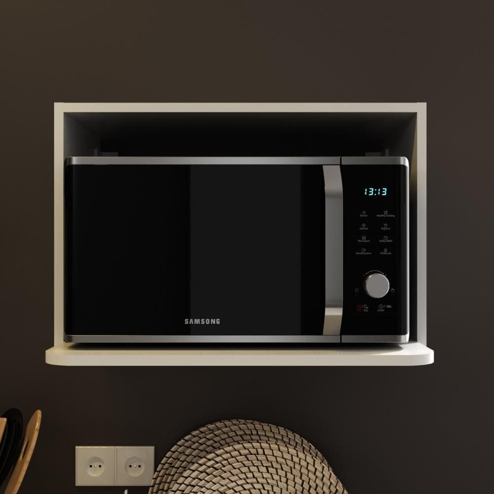 Nicho Aéreo de Cozinha em MDF para Micro-ondas 60cm Multimóveis CR20435