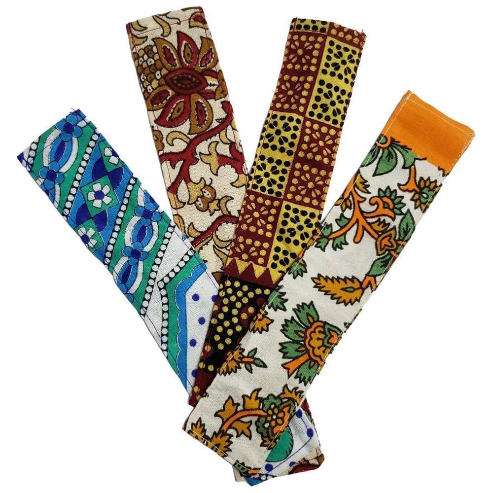 Kit 2 Canudos Bambu E Capinha Protetora 100% Algodão 15Cm